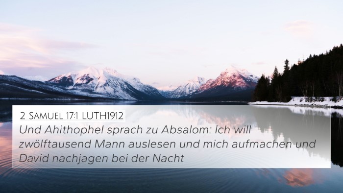 2 Samuel 17:1 LUTH1912 Bible Verse Image
