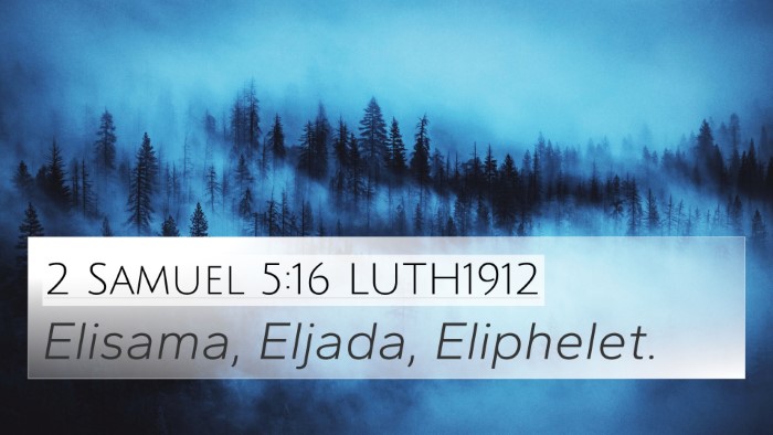 2 Samuel 5:16 LUTH1912 Bible Verse Image