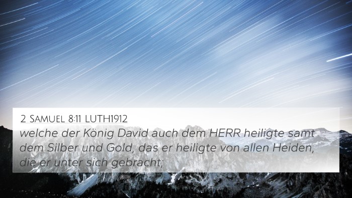 2 Samuel 8:11 LUTH1912 Bible Verse Image