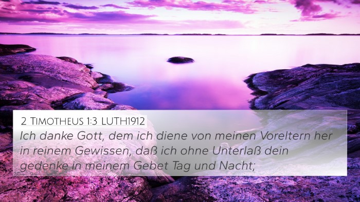 2 Timotheus 1:3 LUTH1912 Bible Verse Image
