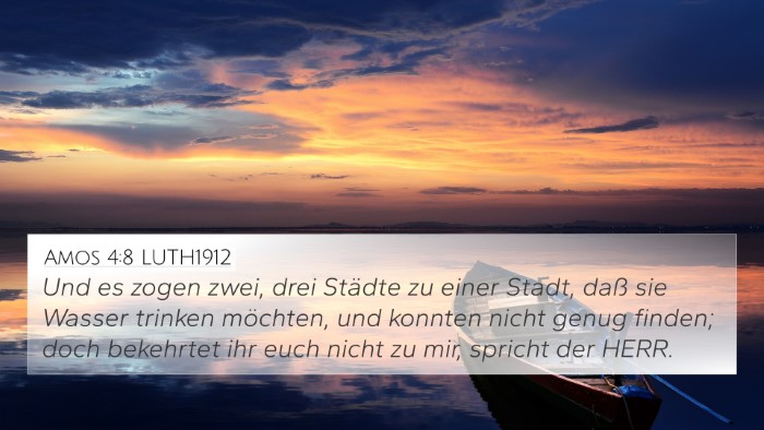 Amos 4:8 LUTH1912 Bible Verse Image