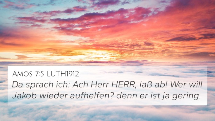 Amos 7:5 LUTH1912 Bible Verse Image