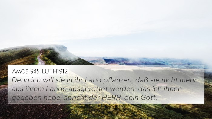 Amos 9:15 LUTH1912 Bible Verse Image