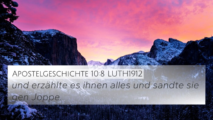 Apostelgeschichte 10:8 LUTH1912 4K Wallpaper - und erzählte es ihnen alles und sandte sie gen - 4K Wallpaper Bible Verse