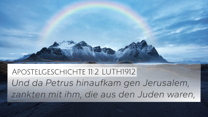 Apostelgeschichte 11:2 LUTH1912 Bible Verse Image