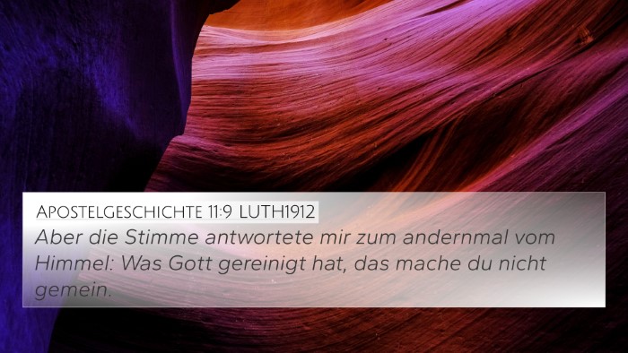 Apostelgeschichte 11:9 LUTH1912 Bible Verse Image