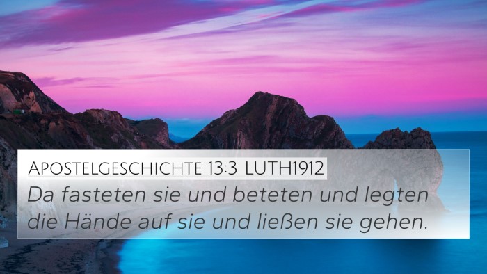 Apostelgeschichte 13:3 LUTH1912 Bible Verse Image