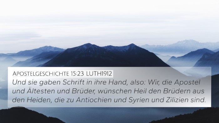 Apostelgeschichte 15:23 LUTH1912 Bible Verse Image