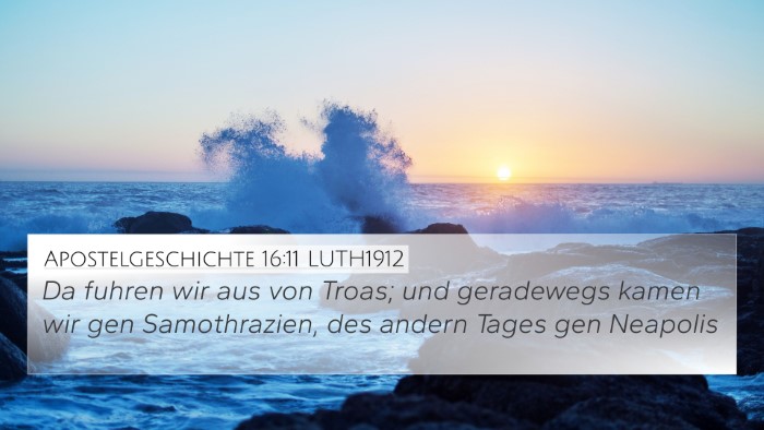 Apostelgeschichte 16:11 LUTH1912 Bible Verse Image