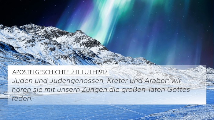 Apostelgeschichte 2:11 LUTH1912 Bible Verse Image