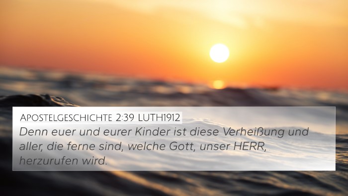 Apostelgeschichte 2:39 LUTH1912 Bible Verse Image
