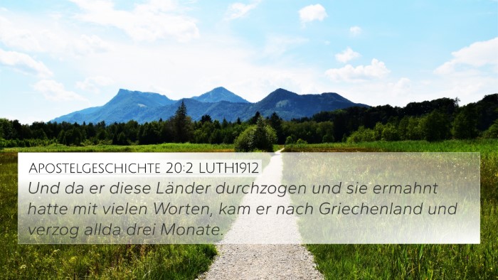Apostelgeschichte 20:2 LUTH1912 Bible Verse Image