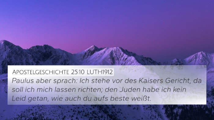 Apostelgeschichte 25:10 LUTH1912 Bible Verse Image