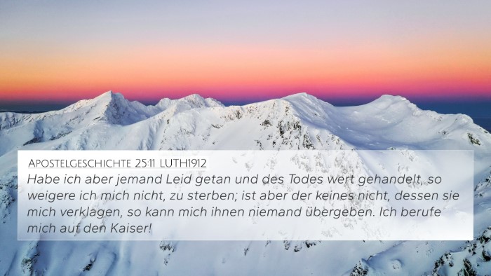 Apostelgeschichte 25:11 LUTH1912 Bible Verse Image
