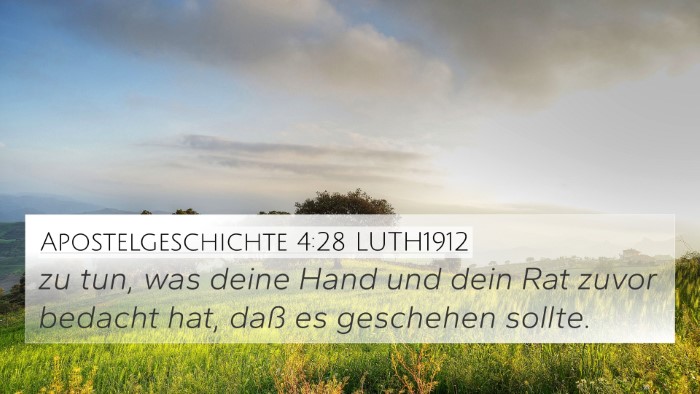 Apostelgeschichte 4:28 LUTH1912 Bible Verse Image