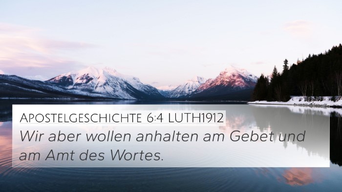 Apostelgeschichte 6:4 LUTH1912 Bible Verse Image