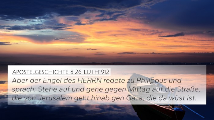Apostelgeschichte 8:26 LUTH1912 Bible Verse Image