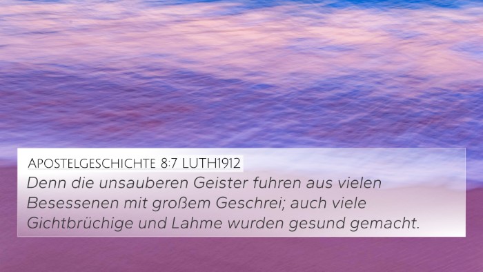 Apostelgeschichte 8:7 LUTH1912 Bible Verse Image
