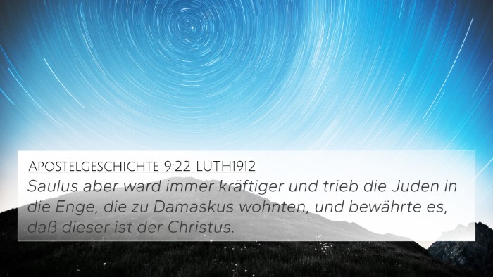 Apostelgeschichte 9:22 LUTH1912 Bible Verse Image