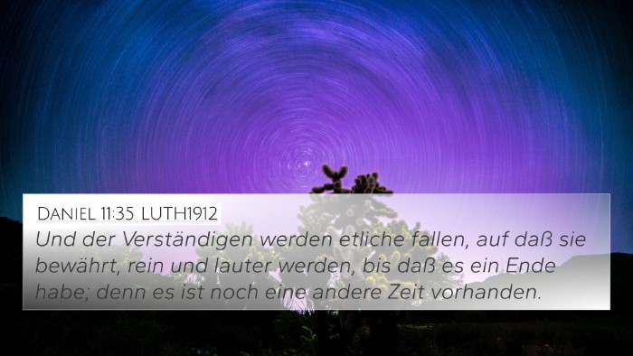 Daniel 11:35 LUTH1912 Bible Verse Image