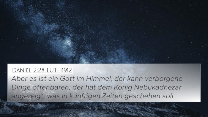 Daniel 2:28 LUTH1912 Bible Verse Image