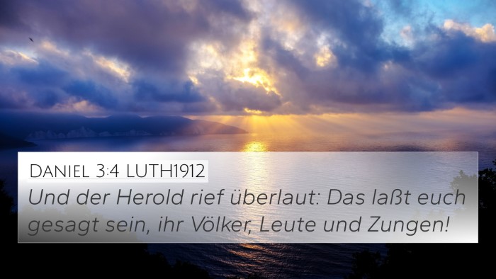Daniel 3:4 LUTH1912 Bible Verse Image