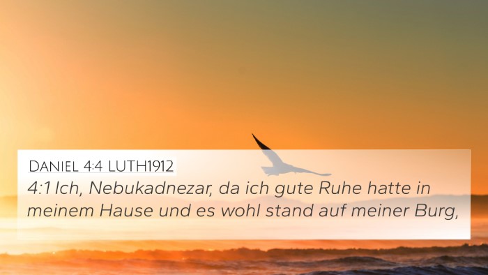 Daniel 4:4 LUTH1912 Bible Verse Image