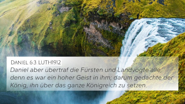 Daniel 6:3 LUTH1912 4K Wallpaper - Daniel aber übertraf die Fürsten und Landvögte - 4K Wallpaper Bible Verse