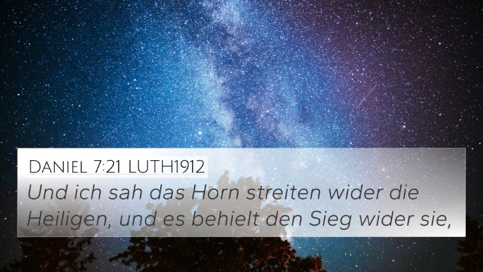 Daniel 7:21 LUTH1912 Bible Verse Image