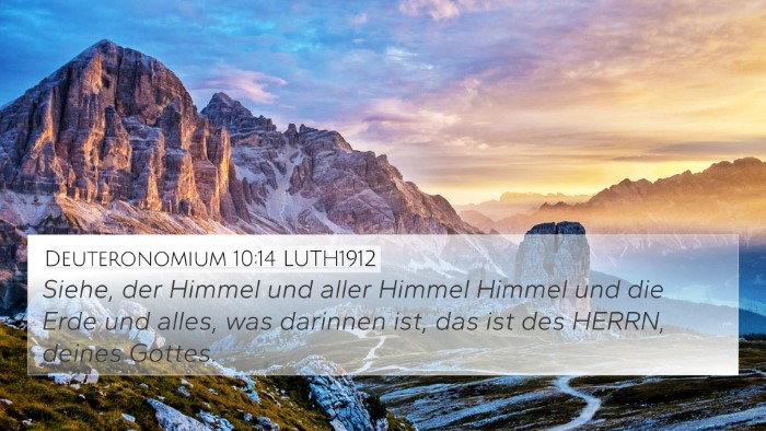 Deuteronomium 10:14 LUTH1912 Bible Verse Image