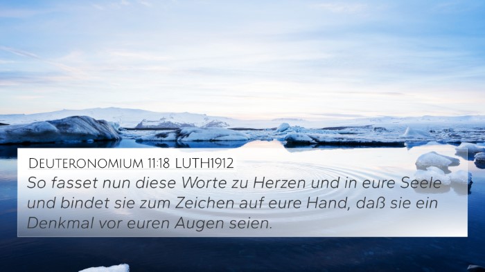 Deuteronomium 11:18 LUTH1912 Bible Verse Image
