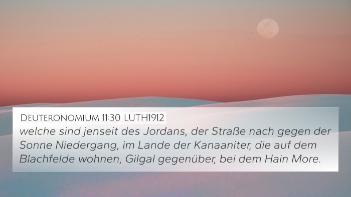 Deuteronomium 11:30 LUTH1912 Bible Verse Image