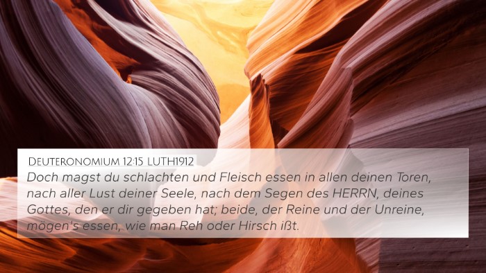Deuteronomium 12:15 LUTH1912 Bible Verse Image