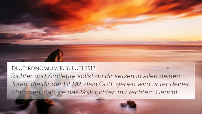 Deuteronomium 16:18 LUTH1912 Bible Verse Image