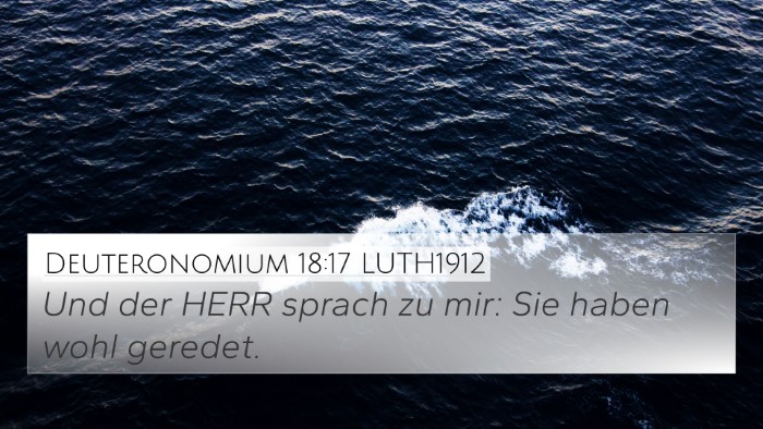 Deuteronomium 18:17 LUTH1912 Bible Verse Image