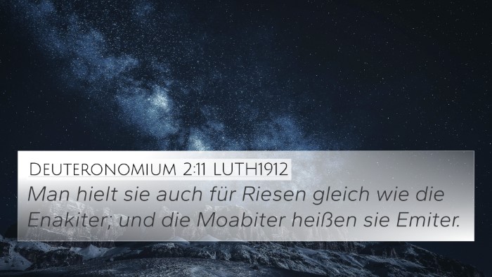 Deuteronomium 2:11 LUTH1912 Bible Verse Image