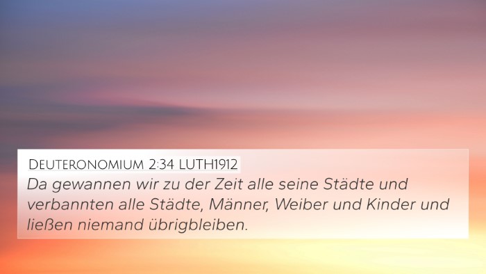 Deuteronomium 2:34 LUTH1912 Bible Verse Image