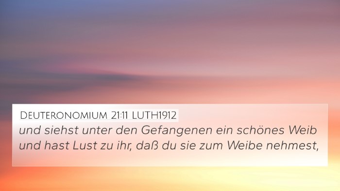 Deuteronomium 21:11 LUTH1912 4K Wallpaper - und siehst unter den Gefangenen ein schönes Weib - 4K Wallpaper Bible Verse