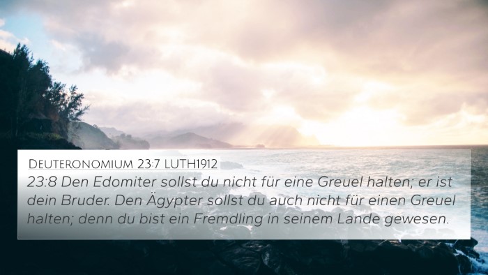 Deuteronomium 23:7 LUTH1912 Bible Verse Image