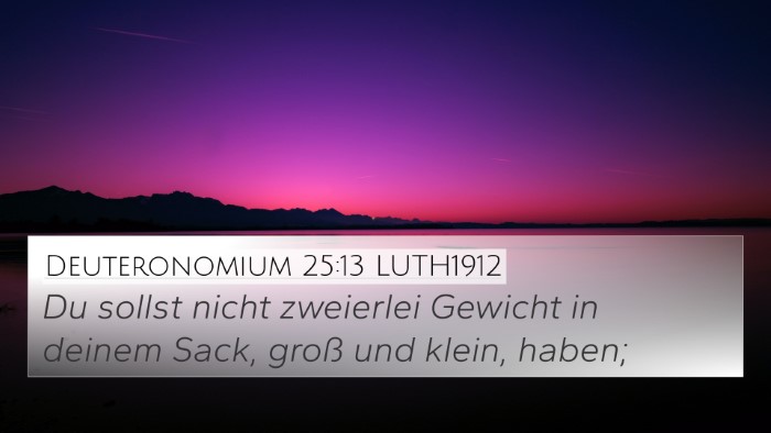 Deuteronomium 25:13 LUTH1912 Bible Verse Image