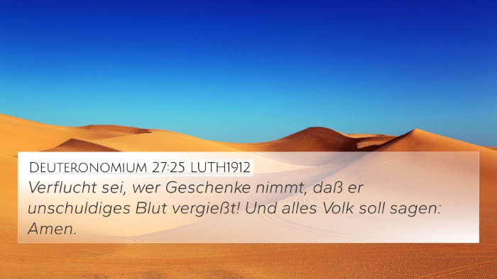 Deuteronomium 27:25 LUTH1912 Bible Verse Image