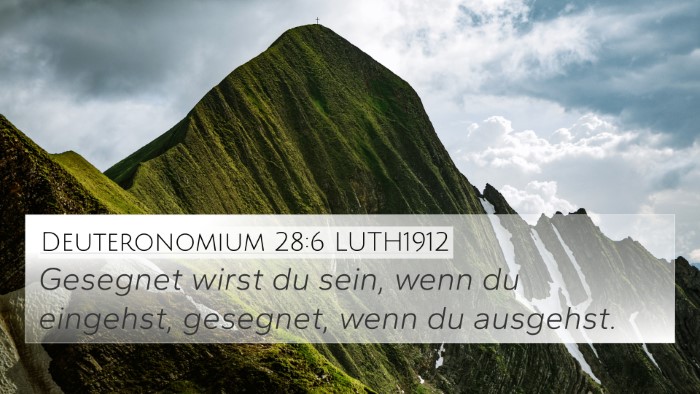 Deuteronomium 28:6 LUTH1912 Bible Verse Image