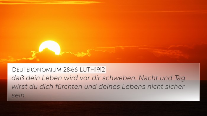 Deuteronomium 28:66 LUTH1912 4K Wallpaper - daß dein Leben wird vor dir schweben. Nacht und - 4K Wallpaper Bible Verse