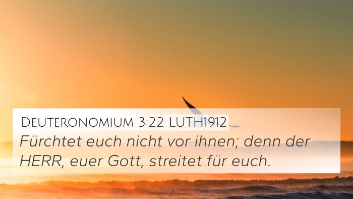 Deuteronomium 3:22 LUTH1912 4K Wallpaper - Fürchtet euch nicht vor ihnen; denn der HERR, - 4K Wallpaper Bible Verse
