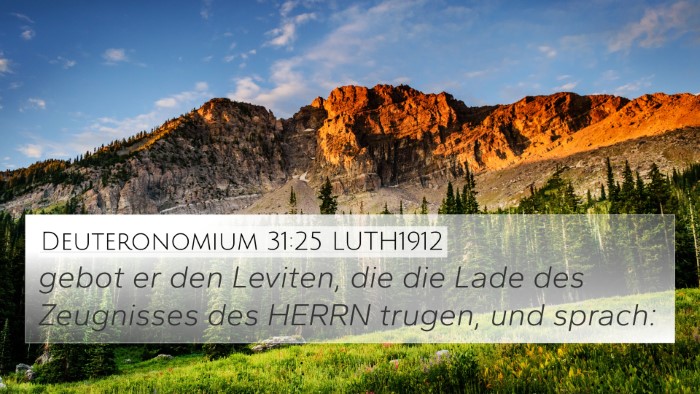 Deuteronomium 31:25 LUTH1912 Bible Verse Image