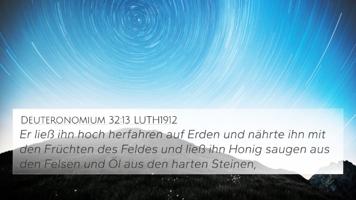 Deuteronomium 32:13 LUTH1912 Bible Verse Image