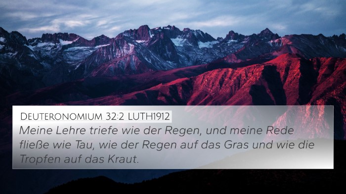 Deuteronomium 32:2 LUTH1912 Bible Verse Image