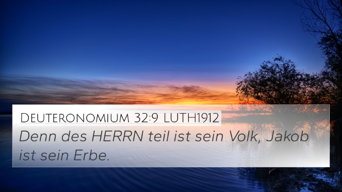 Deuteronomium 32:9 LUTH1912 Bible Verse Image