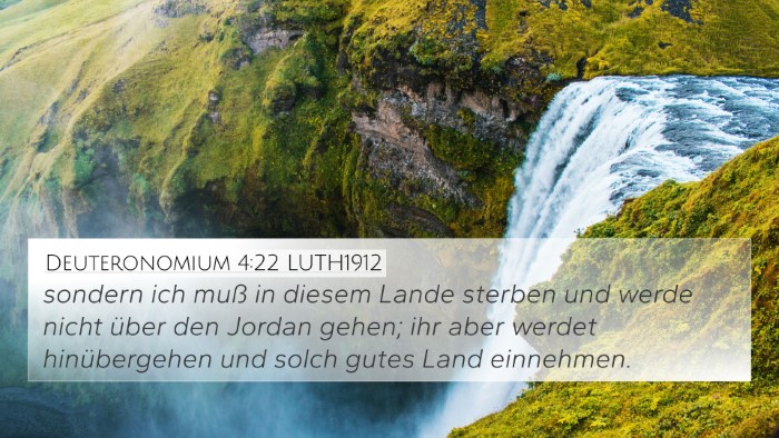 Deuteronomium 4:22 LUTH1912 4K Wallpaper - sondern ich muß in diesem Lande sterben und - 4K Wallpaper Bible Verse