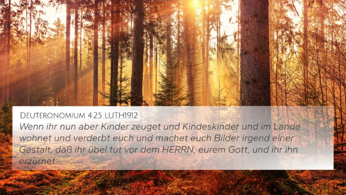 Deuteronomium 4:25 LUTH1912 Bible Verse Image
